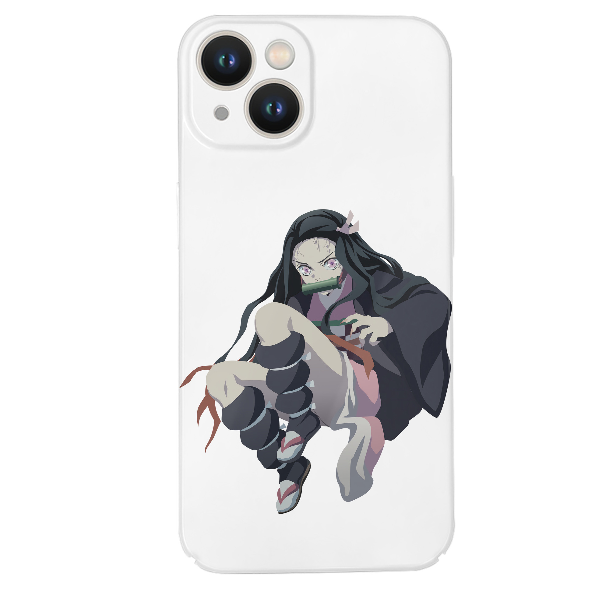 （画像用） 鬼滅の刃（きめつのやいば）竈門 禰󠄀豆子／かまど ねずこ Kamado Nezuko 【iPhone 14シリーズ対応】ハードケース